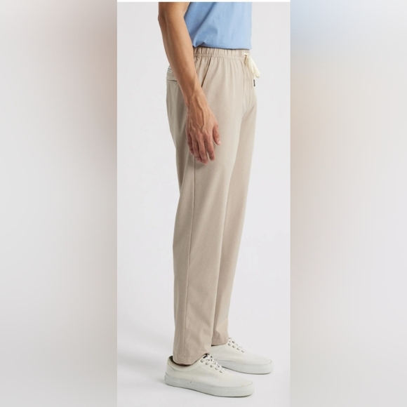 Fair Harbor One Pant Mens M Tan Lined Performance Yoga Quick Dry - Picture 2 of 14
